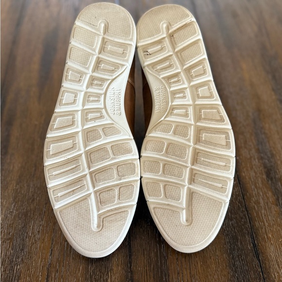 Johnson and Murphy Memory Foam Sheepskin Brown Leather Men’s Shoes Size 10 - Picture 9 of 10